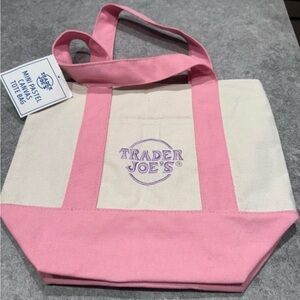 Trader Joe's Pink Mini Tote Bag